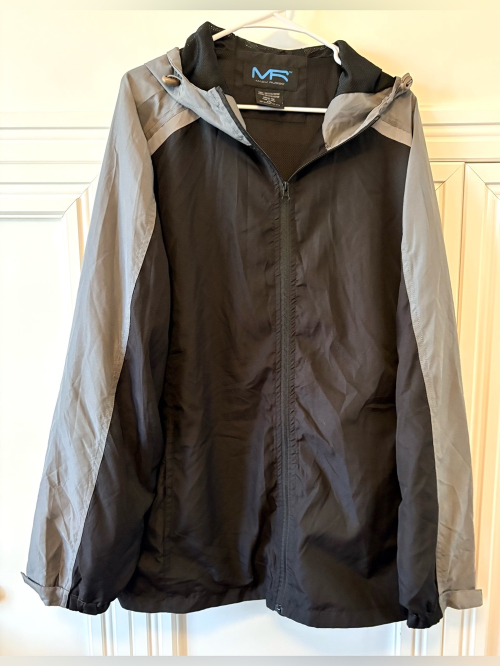 ⚫️ MENS BLACK AND GRAY MARK RUSSO LIGHTWEIGHT JACKET - BRAND NEW - SIZE XXL ⚫️